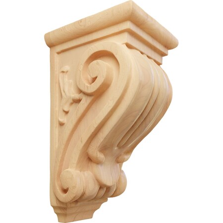 Ekena Millwork 3 1/2"W x 4"D x 7"H Small Classical Corbel, Red Oak CORW03X04X07CLRO